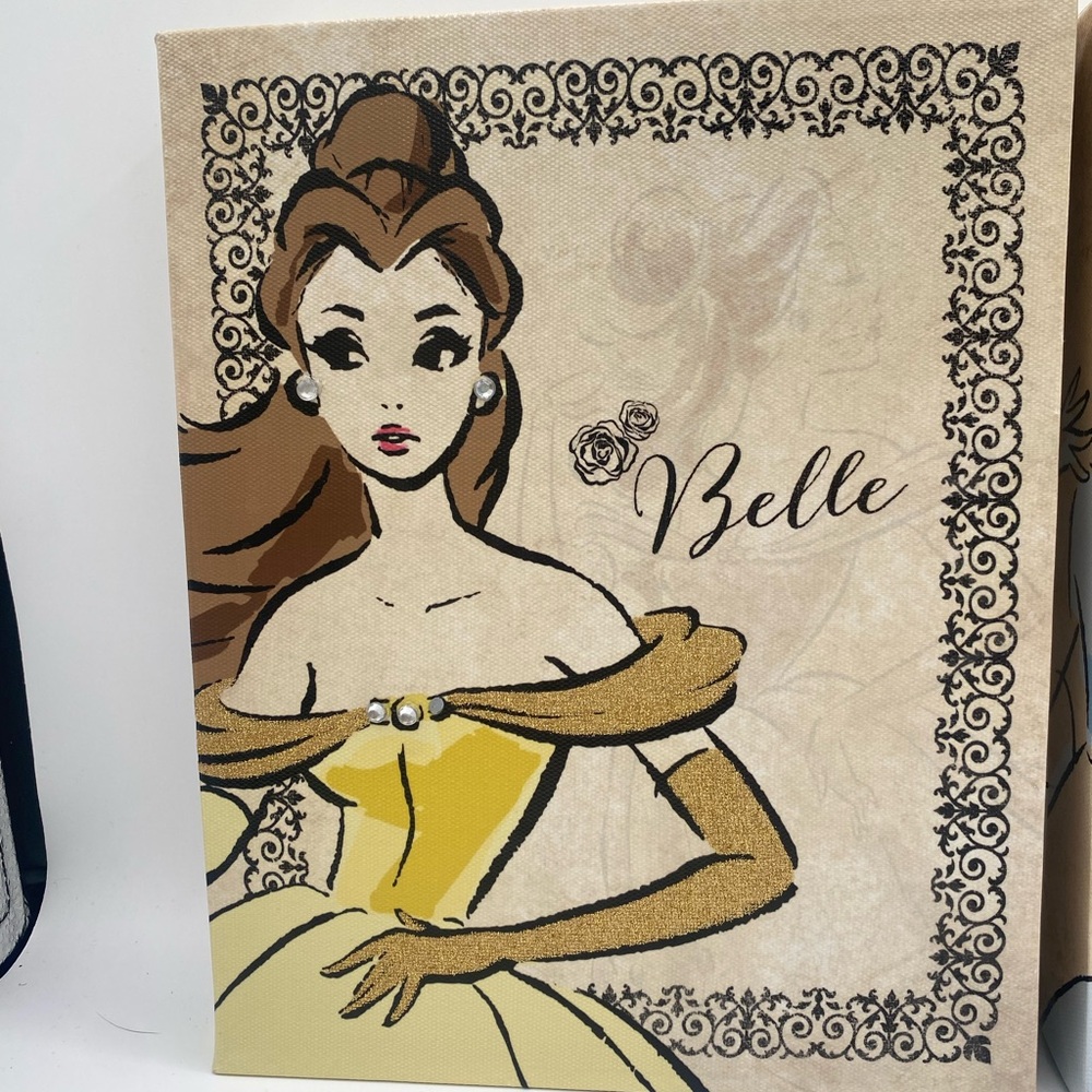 Disney Princess Canvas Prints- set of 6 - Picture 9 of 13